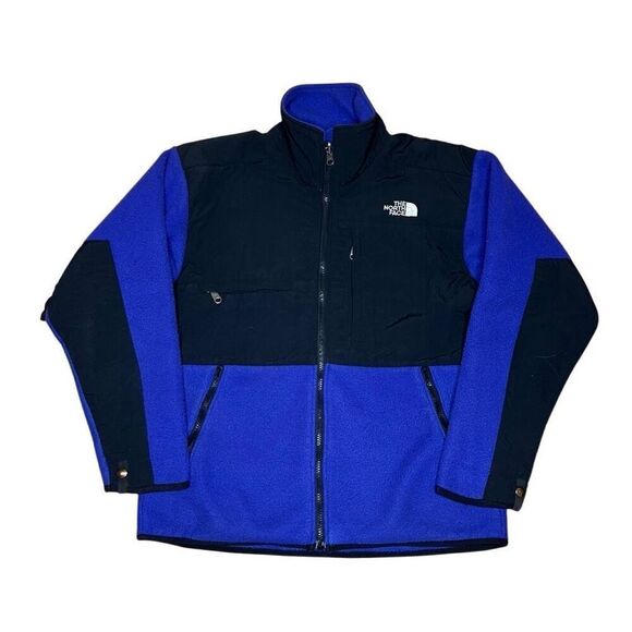 Rare American Vintage VTG The North Face Blue Denali Fleece Jacket Small Made In - Picture 1 of 6